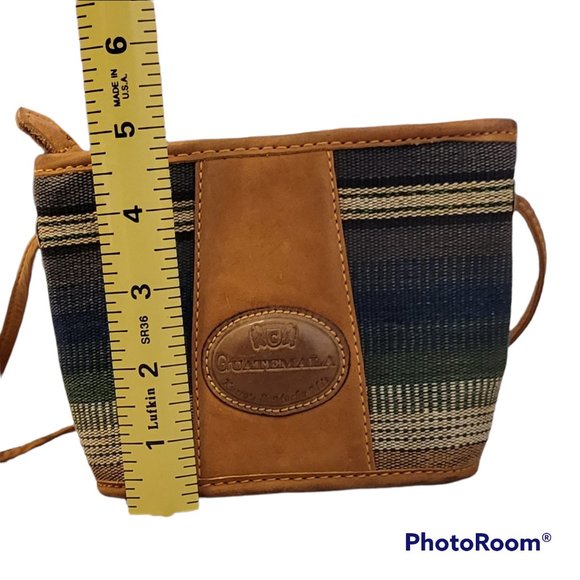 Crossbody Canvas and Leather Boho Travel Companion Pouch NEW - Picture 7 of 11